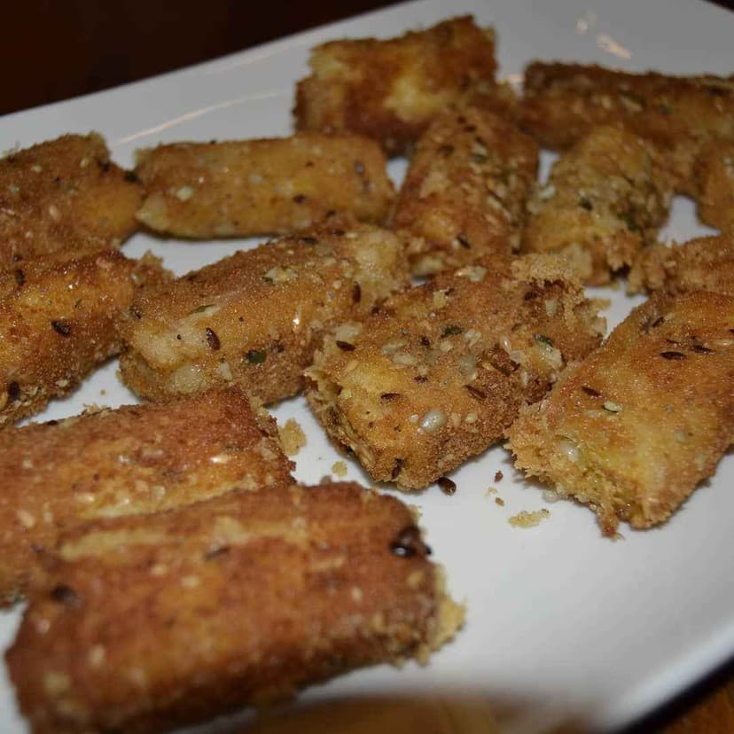 Fingers de queso y calabacín