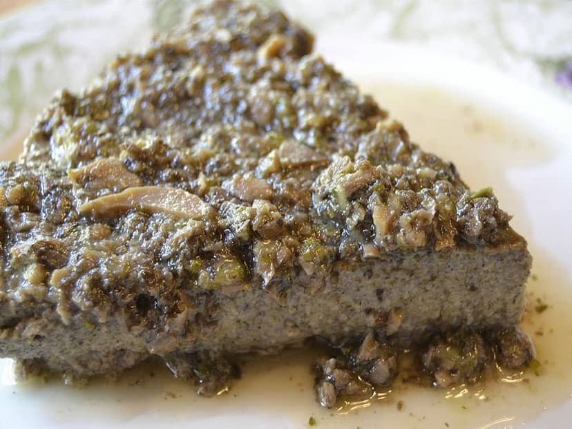 Pastel de calabacín y champiñones